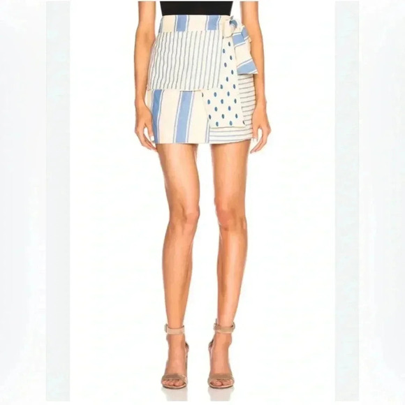 Dodo Bar Or Wrap Mini Jasmine Cotton Skirt, Size Medium - Picture 1 of 10
